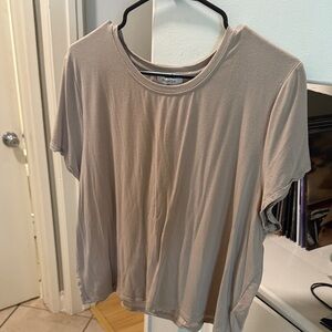 Babaton Women's Beige Short Sleeve Tee